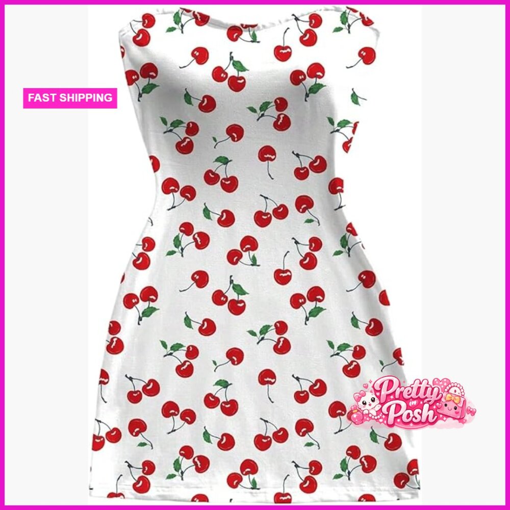 Polyester Elastane Strapless Bodycon Mini Dress C… - image 1